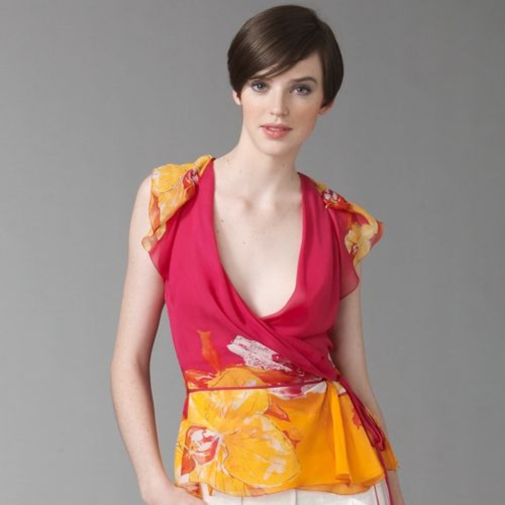 DIANE von FURSTENBERG MAUPITI ORCHID LEI TOP - 2